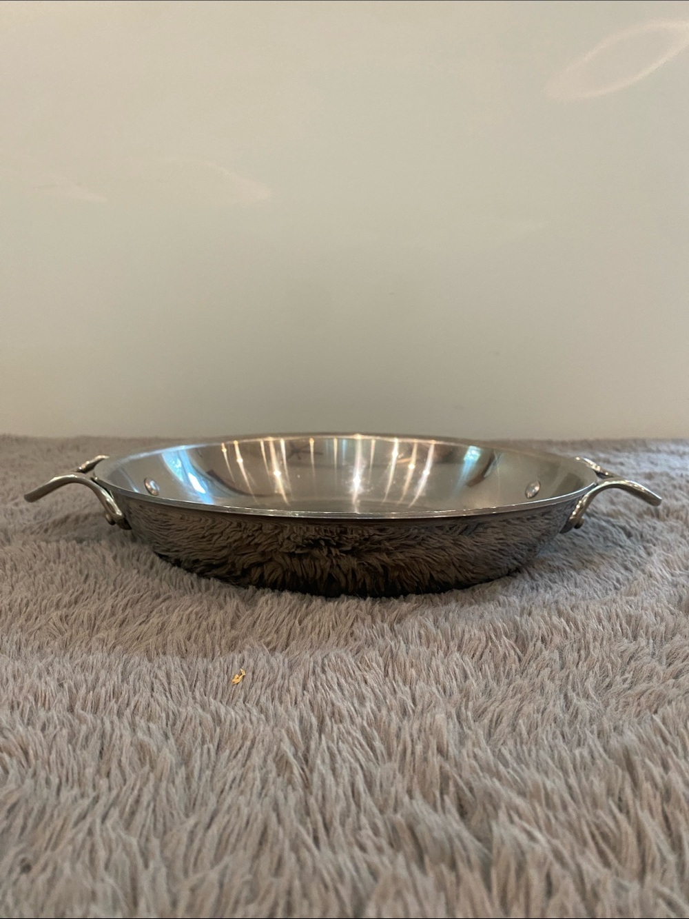 All-Clad 10” stainless steel two handle pan dish frying serving plate chef - Picture 4 of 9